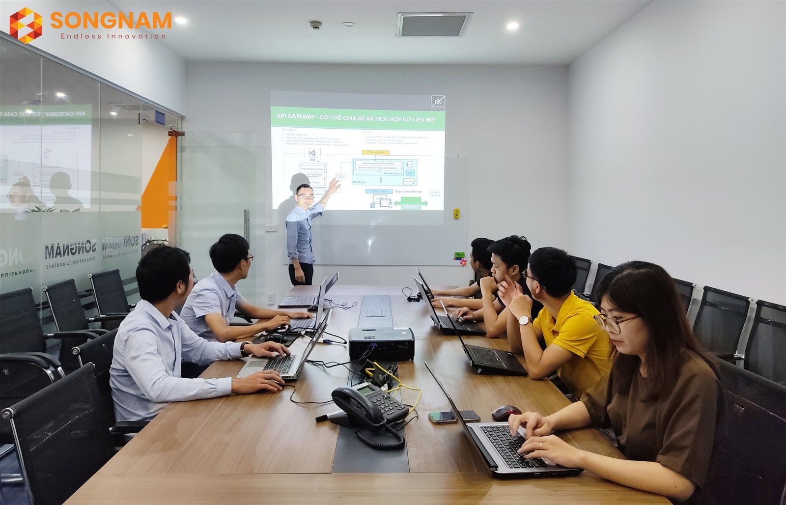 Ngày 08/07/2021 Song Nam tổ chức training cho team phòng Dự án lần 4