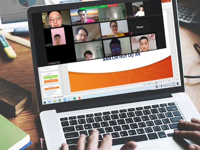 Ngày 01/08/2021 Song Nam tổ chức training online cho team phòng triển khai dự án