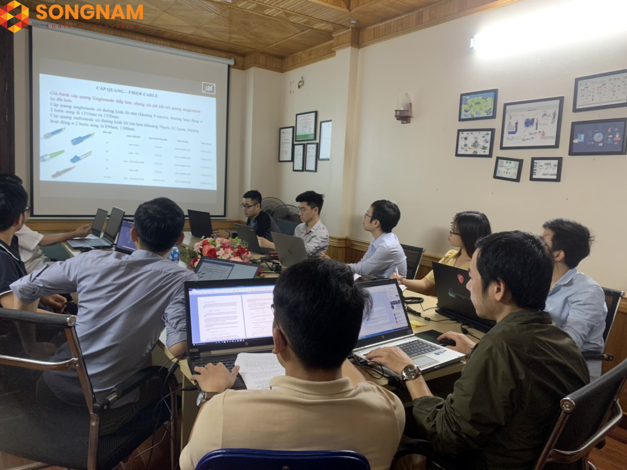 On March 19, 2021 Song Nam organized the training for the first project department