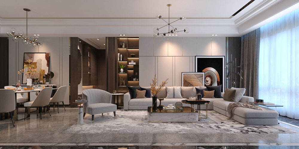 Simple Modern Villa Interior Design - Modern - Living Room - London | Houzz